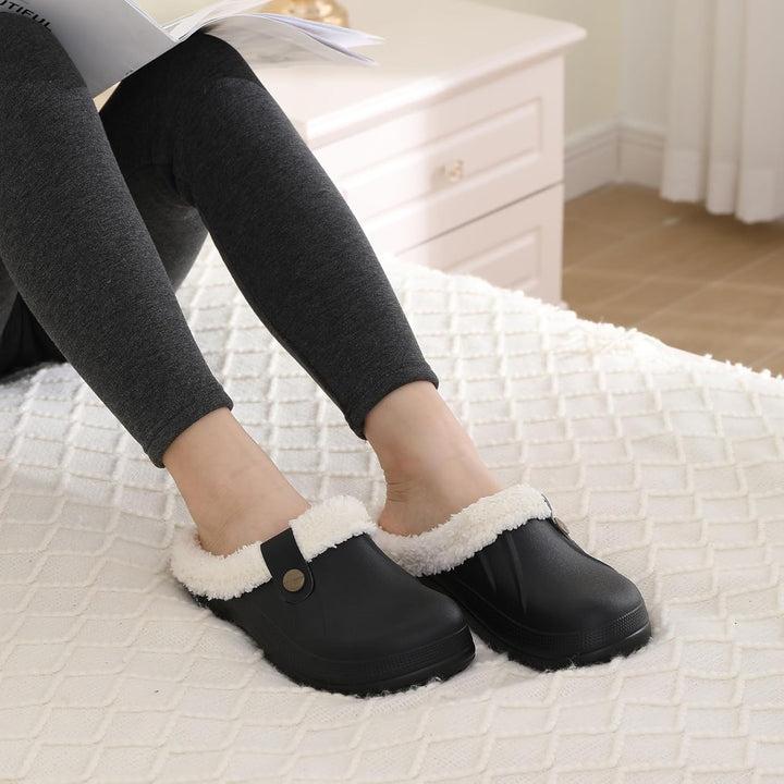 Warm Lined Slippers - CosyStep-Light Gray-4.5–5.5 Women / 2.5–3.5 Men-Nora Luxe