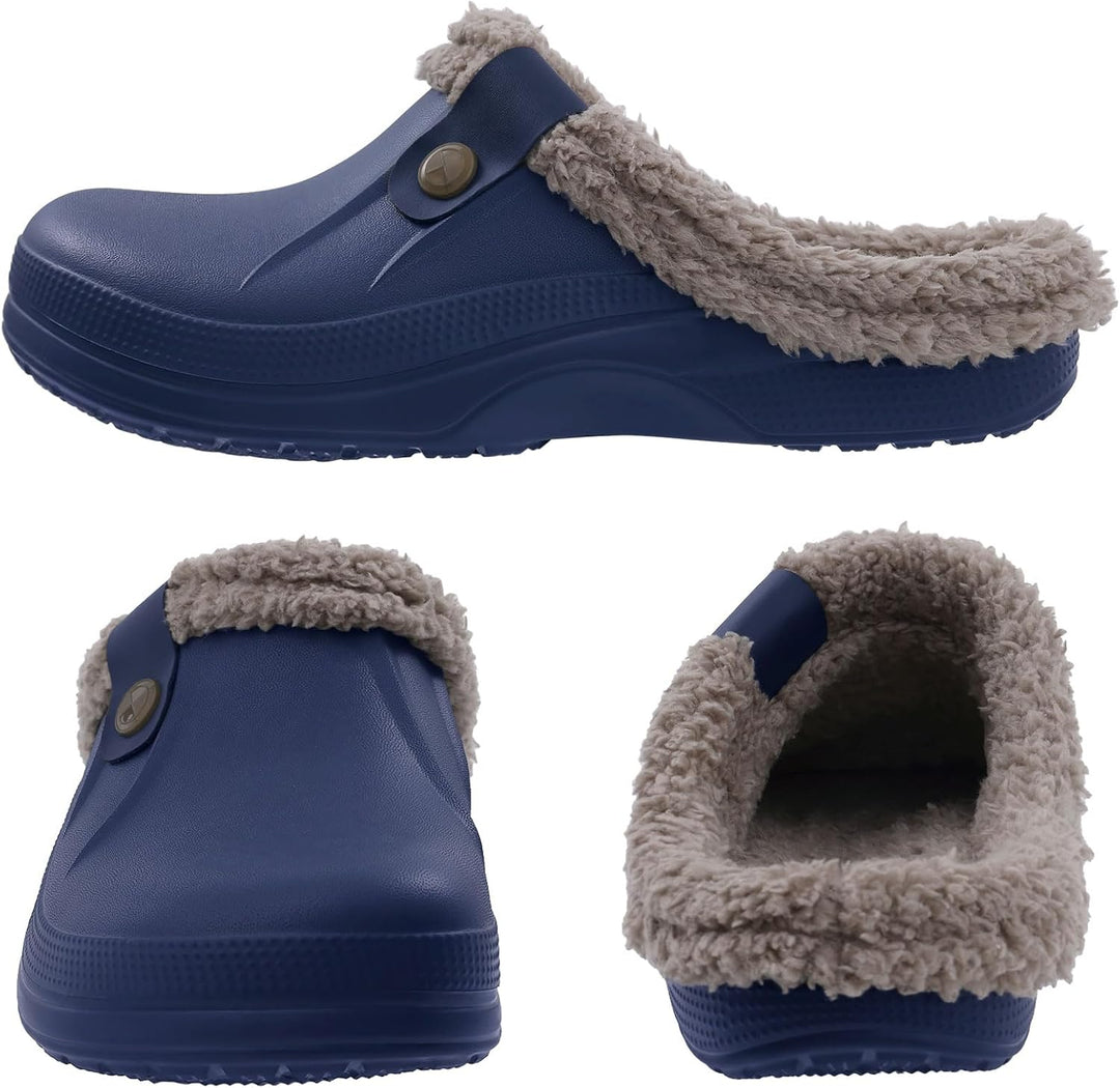 Warm Lined Slippers - CosyStep-Light Gray-4.5–5.5 Women / 2.5–3.5 Men-Nora Luxe