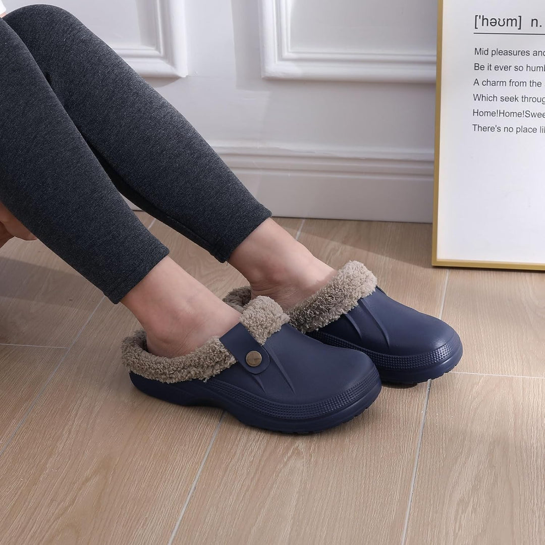 Warm Lined Slippers - CosyStep-Light Gray-4.5–5.5 Women / 2.5–3.5 Men-Nora Luxe