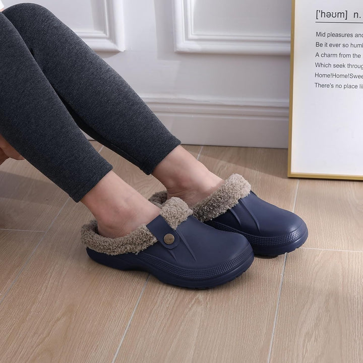 Warm Lined Slippers - CosyStep-Light Gray-4.5–5.5 Women / 2.5–3.5 Men-Nora Luxe