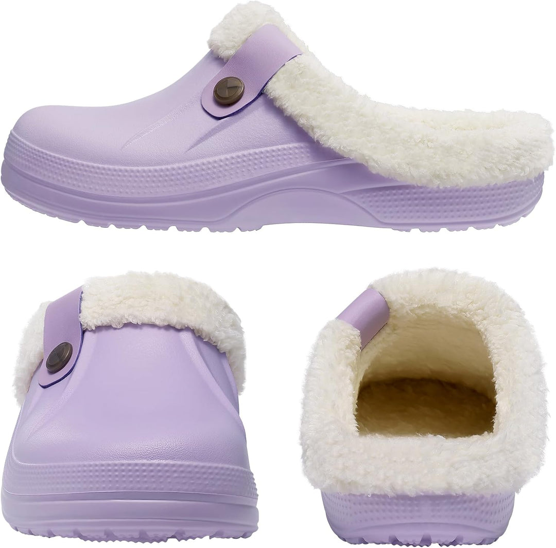 Warm Lined Slippers - CosyStep-Light Gray-4.5–5.5 Women / 2.5–3.5 Men-Nora Luxe