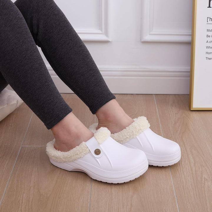 Warm Lined Slippers - CosyStep-Light Gray-4.5–5.5 Women / 2.5–3.5 Men-Nora Luxe