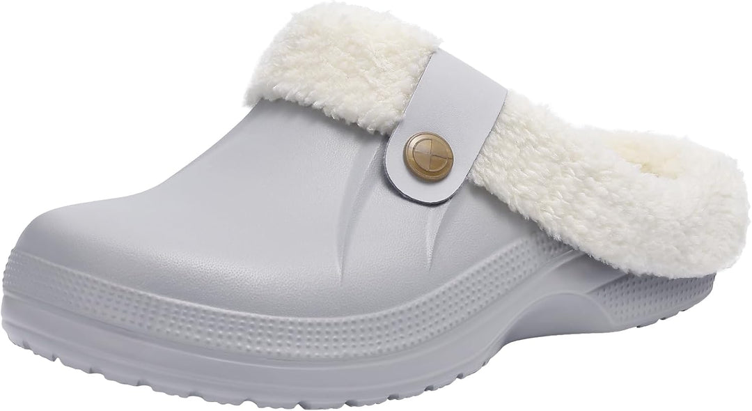 Warm Lined Slippers - CosyStep-Light Gray-4.5–5.5 Women / 2.5–3.5 Men-Nora Luxe