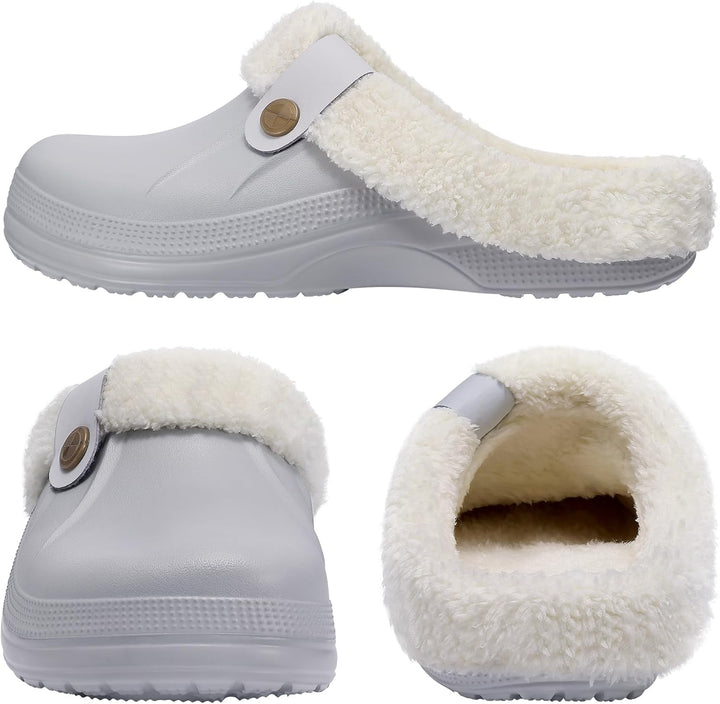 Warm Lined Slippers - CosyStep-Light Gray-4.5–5.5 Women / 2.5–3.5 Men-Nora Luxe