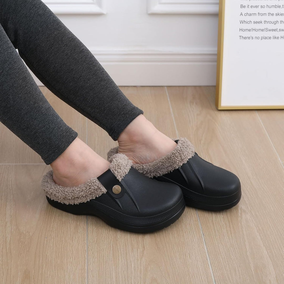 Warm Lined Slippers - CosyStep-Light Gray-4.5–5.5 Women / 2.5–3.5 Men-Nora Luxe