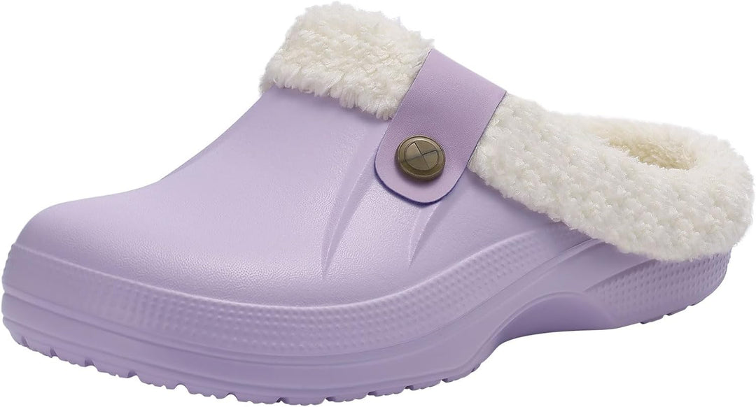 Warm Lined Slippers - CosyStep-Light Purple-4.5–5.5 Women / 2.5–3.5 Men-Nora Luxe