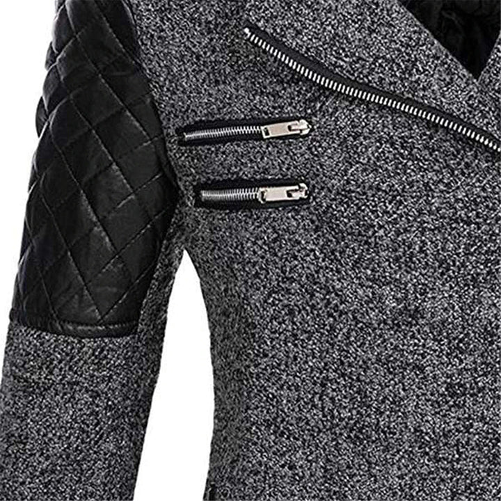 Warm Long Ladies Winter Coat - Aria-Dark Gray-S-Nora Luxe