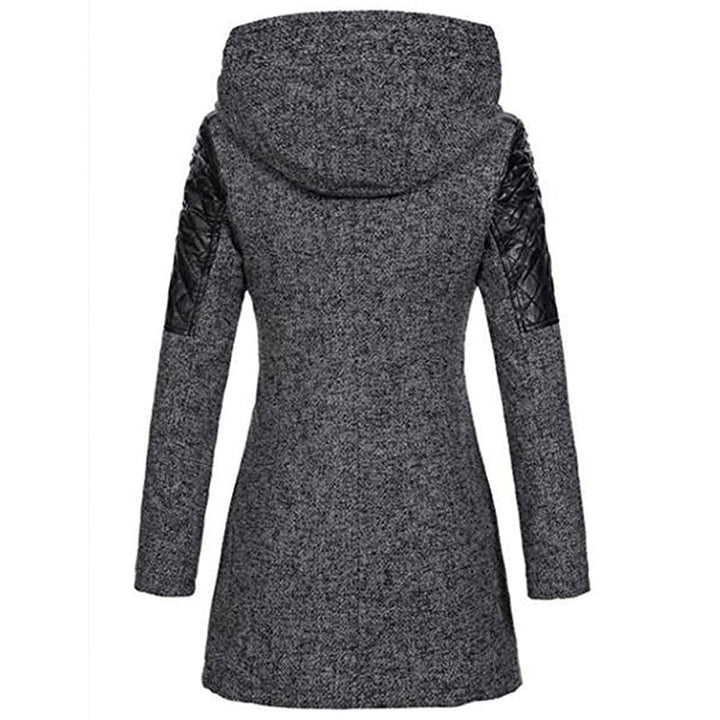 Warm Long Ladies Winter Coat - Aria-Dark Gray-S-Nora Luxe