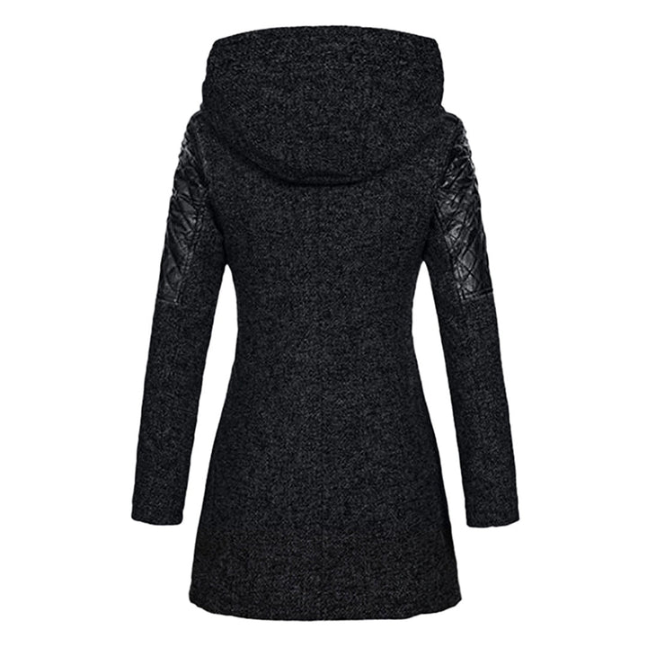 Warm Long Ladies Winter Coat - Aria-Dark Gray-S-Nora Luxe