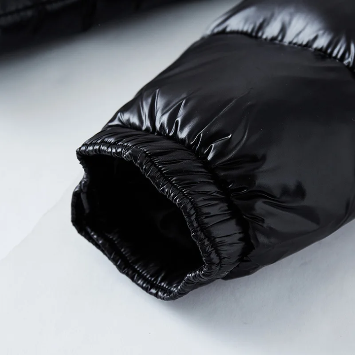 Warm Men's Puffer Jacket - Thor-Black-M-Nora Luxe