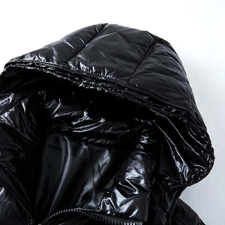 Warm Men's Puffer Winter Jacket - NordicGuard-Black-S-Nora Luxe
