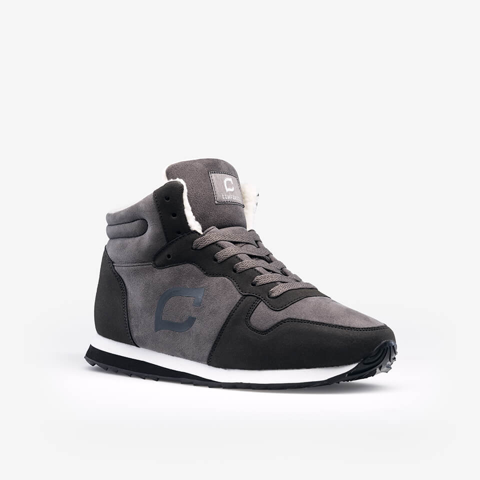 Warm Men's Shoes with Lined Interior – Ruben-Gray-6.5-Nora Luxe