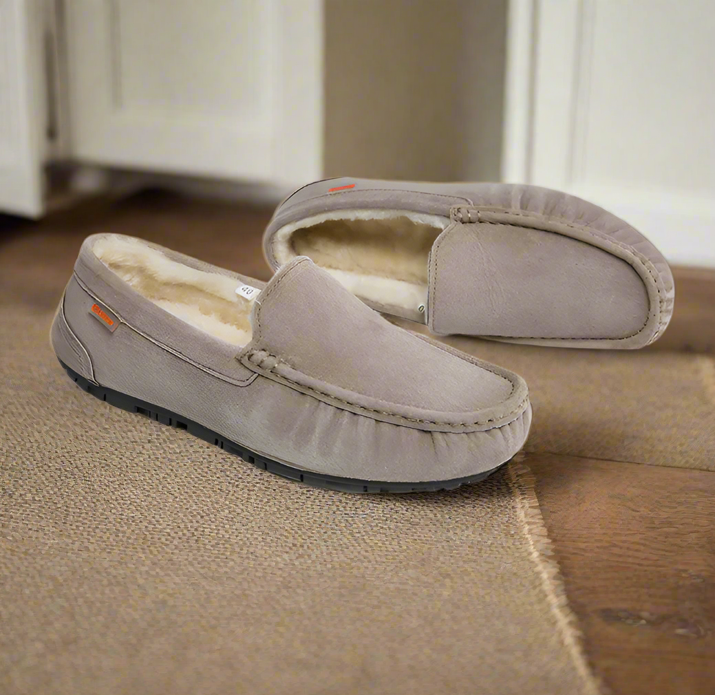 Warm Men's Slippers – Joris-Beige-7-The Livary