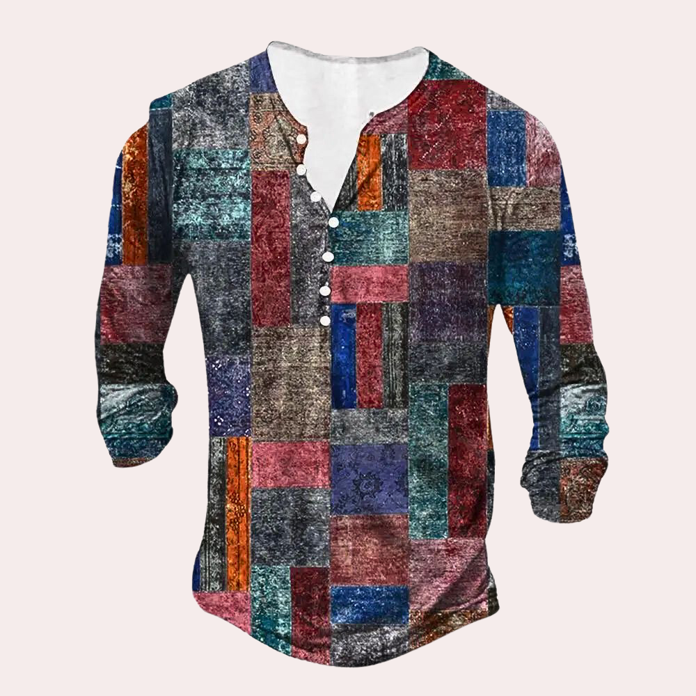 Warm Men's Sweater - Milan-Red-S-Nora Luxe