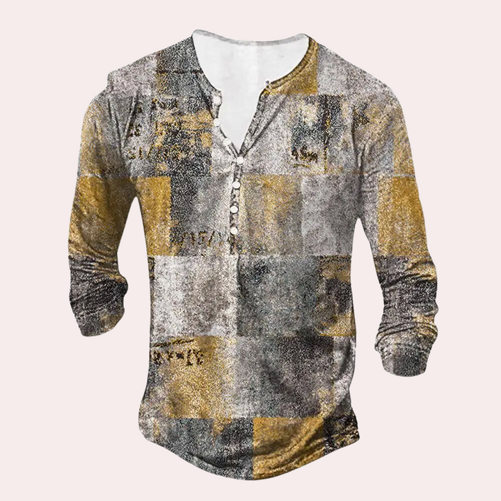 Warm Men's Sweater - Milan-Yellow-S-Nora Luxe