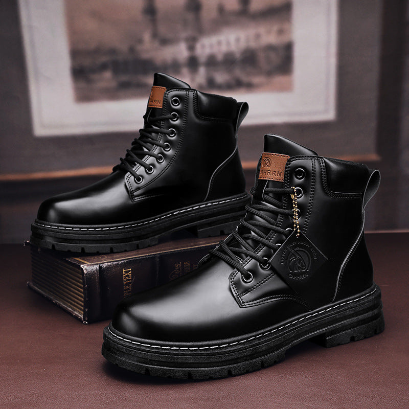 Warm Men's Winter Shoes - Thane-Black-5-Nora Luxe