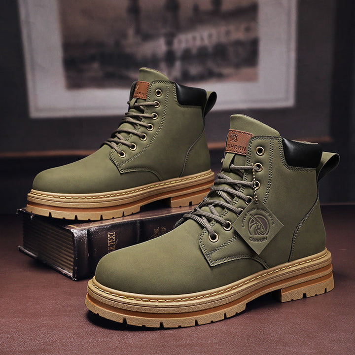 Warm Men's Winter Shoes - Thane-Green-5-Nora Luxe