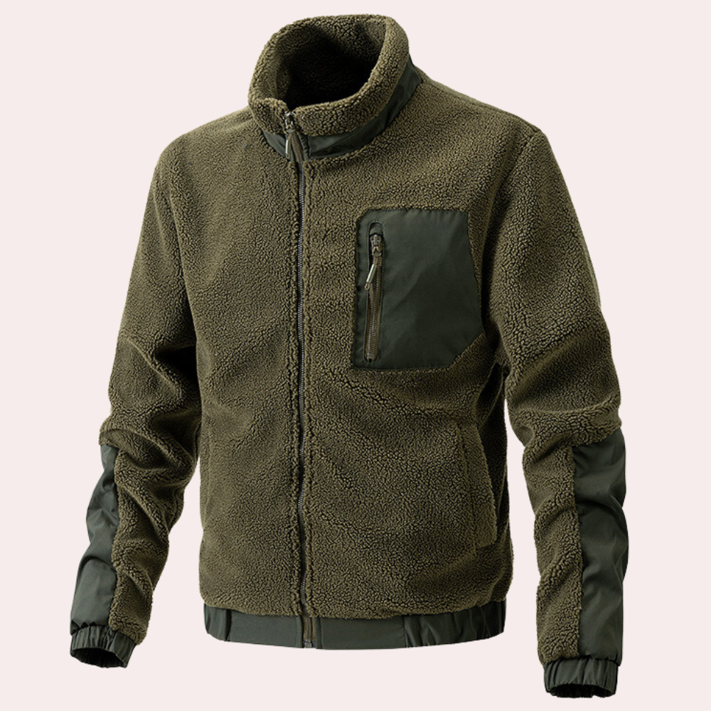 Warm Outdoor Jacket for Men - Ronan-Green-S-Nora Luxe