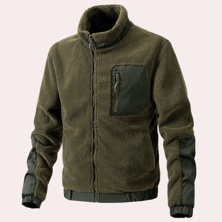 Warm Outdoor Jacket for Men - Ronan-Green-S-Nora Luxe