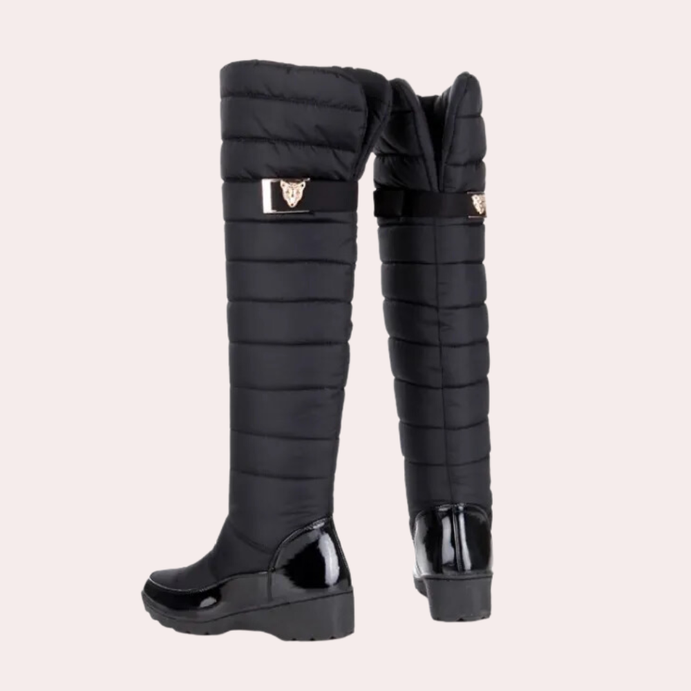 Warm Overknee Boots with Timeless Style - Sofia-Black-3-Nora Luxe