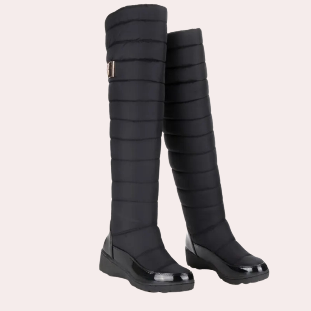 Warm Overknee Boots with Timeless Style - Sofia-Black-3-Nora Luxe