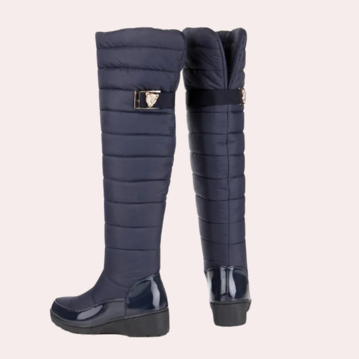Warm Overknee Boots with Timeless Style - Sofia-Black-3-Nora Luxe