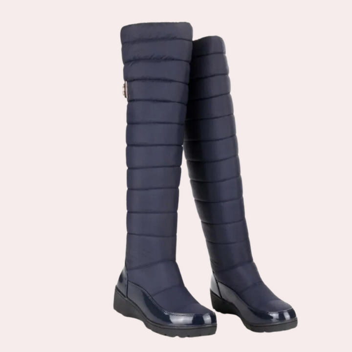 Warm Overknee Boots with Timeless Style - Sofia-Black-3-Nora Luxe