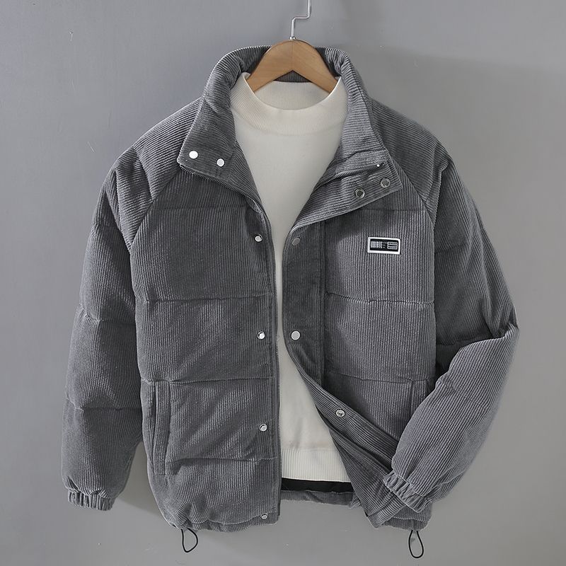 Warm Padded Men's Jacket - Everett-Gray-S-Nora Luxe
