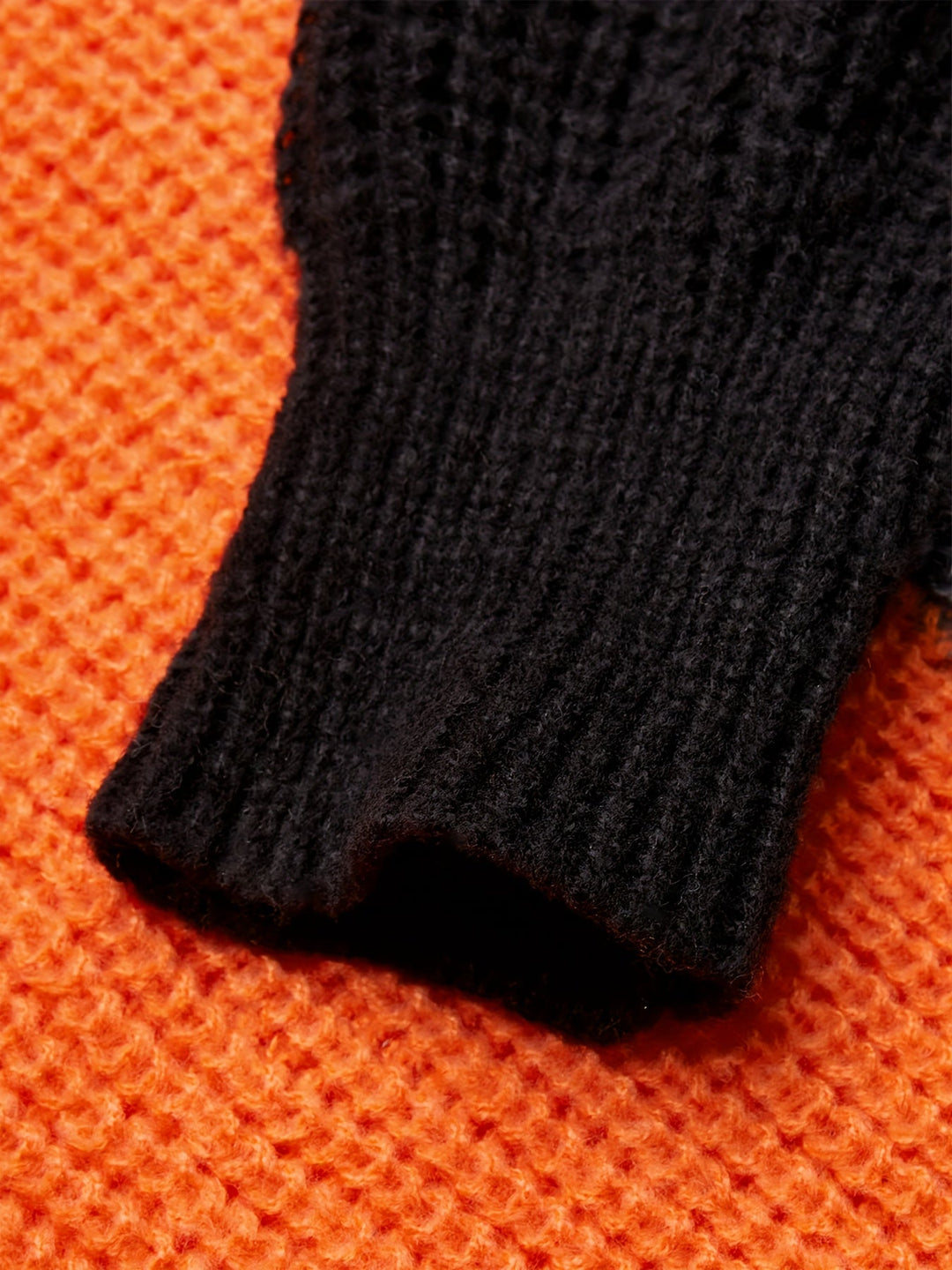 Warm Sweater with Collar - Lorena-Orange-S-Nora Luxe