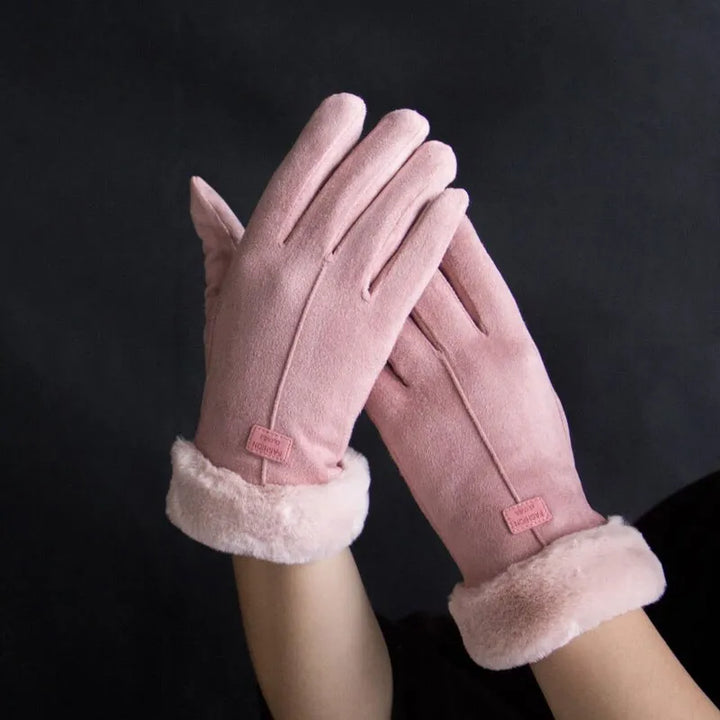 Warm Sweden Ladies' Gloves - VelvTouch-Blue-1-Nora Luxe