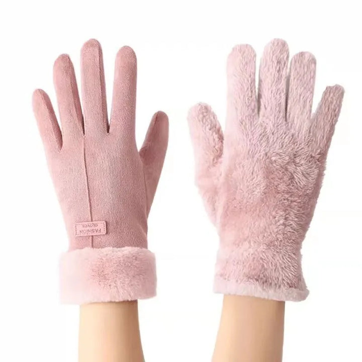 Warm Sweden Ladies' Gloves - VelvTouch-Blue-1-Nora Luxe
