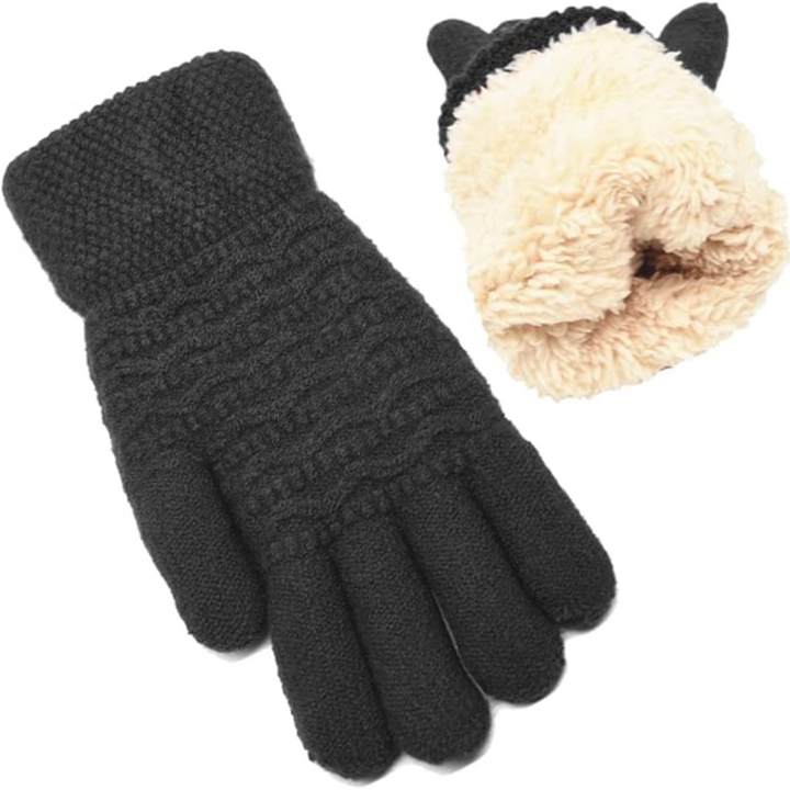 Warm Touchscreen Gloves – PolarTouch-Black-Nora Luxe