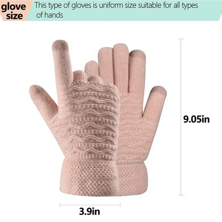Warm Touchscreen Gloves – PolarTouch-Black-Nora Luxe