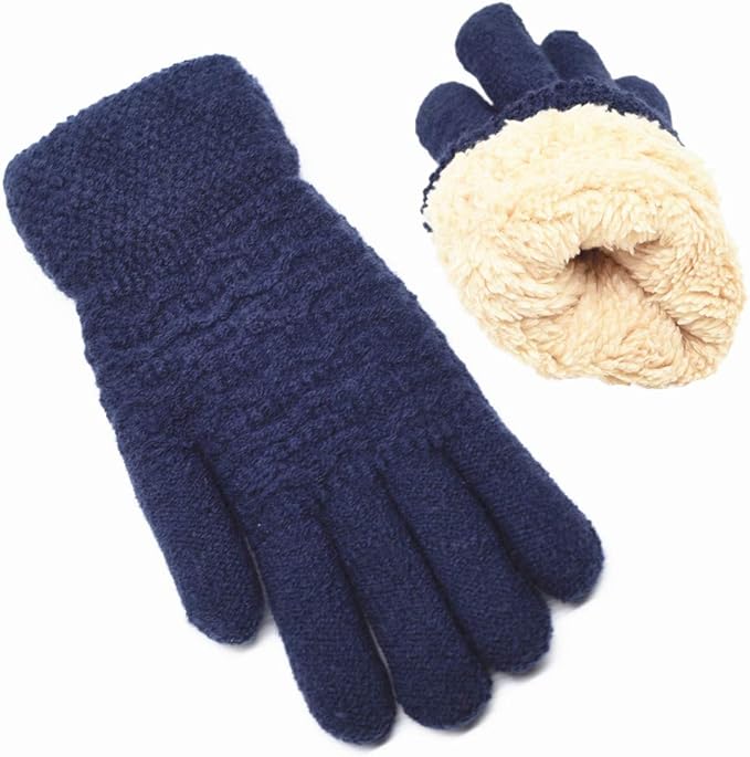 Warm Touchscreen Gloves – PolarTouch-Marine Blue-Nora Luxe