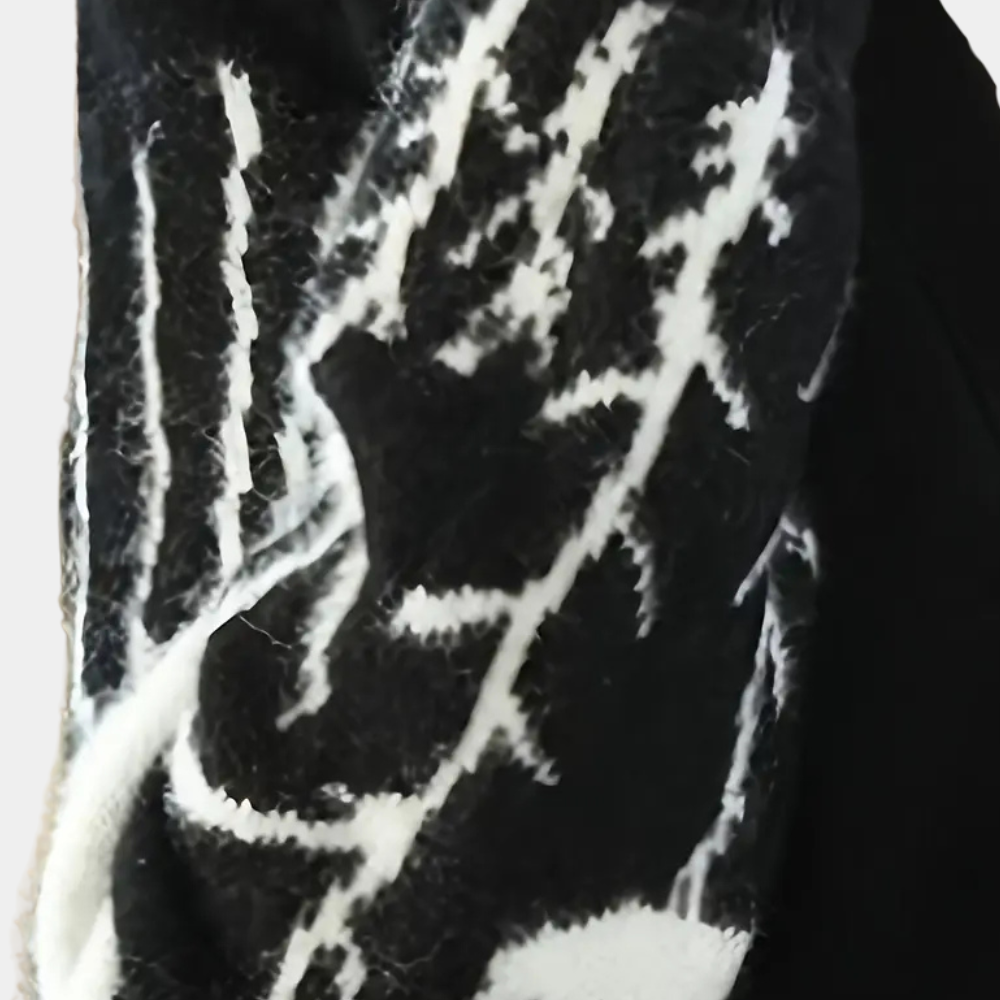 Warm V-neck Cardigan for Women - Elin-Black-Nora Luxe