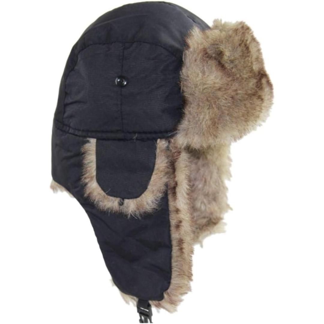 Warm & Windproof Trapper Hat - Alex-Black-Nora Luxe