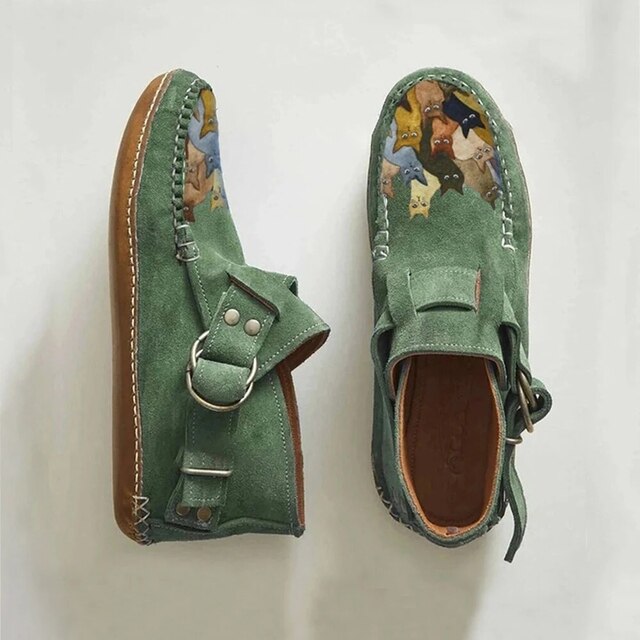 Warm Winter Ankle Boots for Women - Arlette-Green-4.0-Nora Luxe