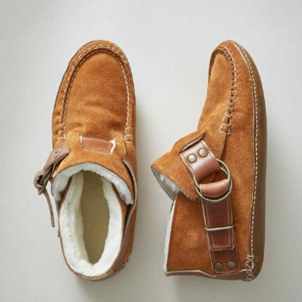 Warm Winter Ankle Boots for Women - Arlette-Light Brown-4.0-Nora Luxe