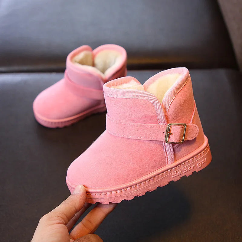 Warm Winter Boots for Boys and Girls-Pink-6C-Nora Luxe