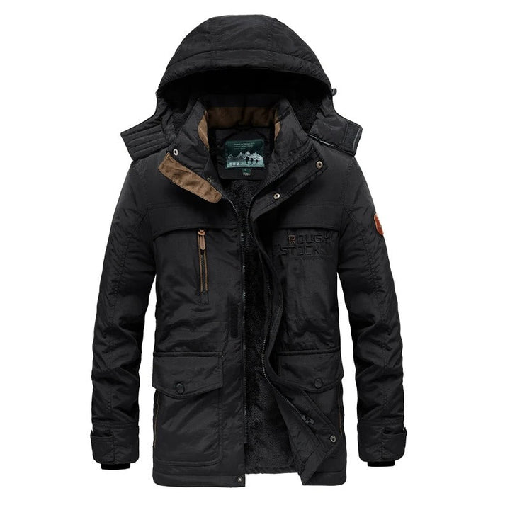 Warm Winter Coat for Men - Daan-Black-M-Nora Luxe