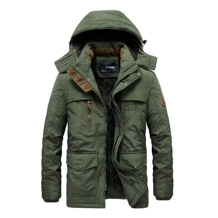 Warm Winter Coat for Men - Daan-Green-M-Nora Luxe