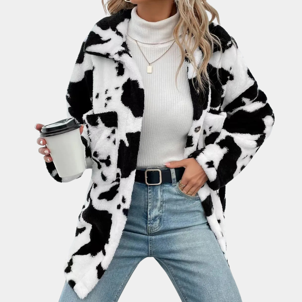 Warm Winter Coat for Women - Elowen-Black-XS-Nora Luxe