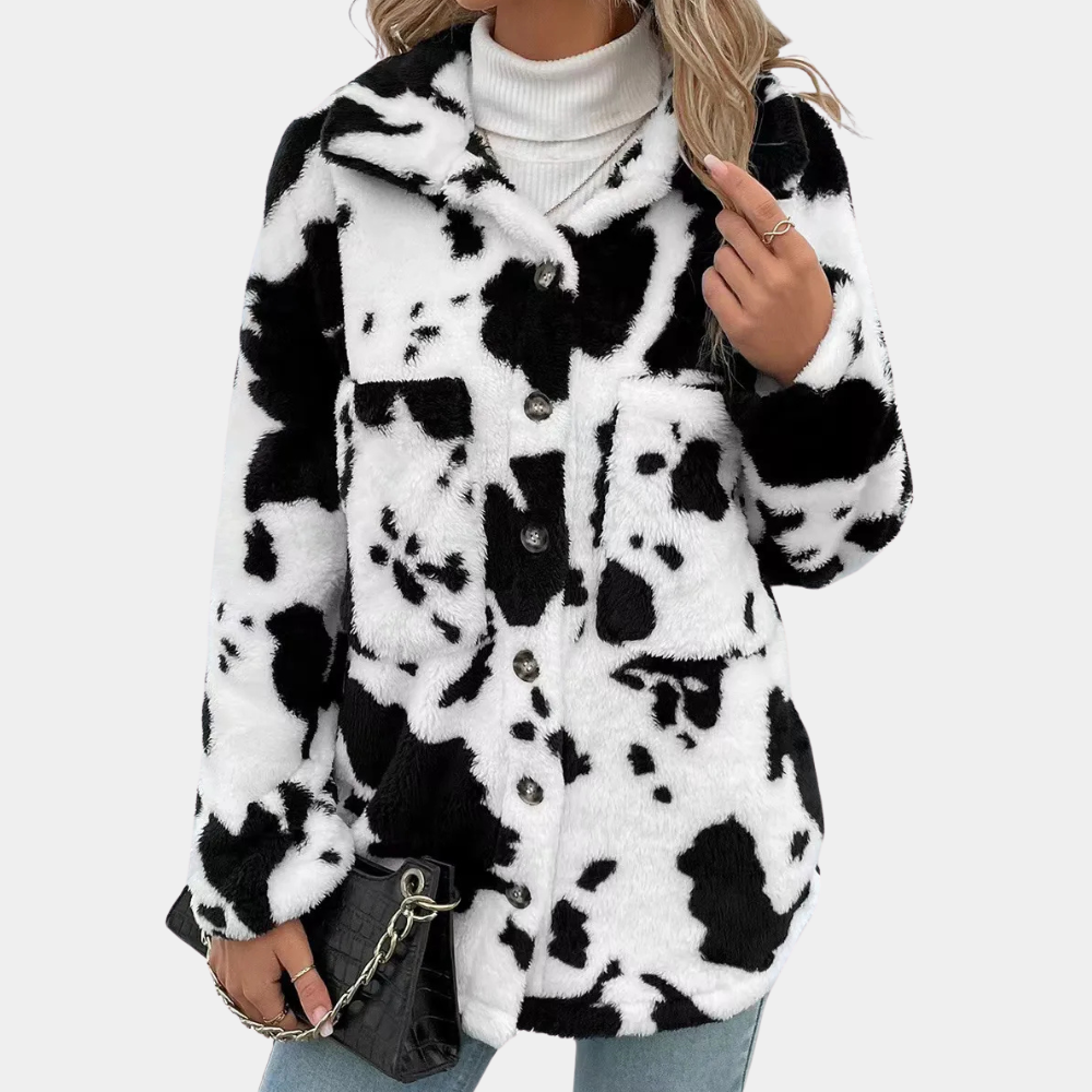 Warm Winter Coat for Women - Elowen-Black-XS-Nora Luxe