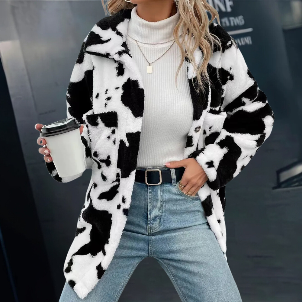 Warm Winter Coat for Women - Elowen-Black-XS-Nora Luxe