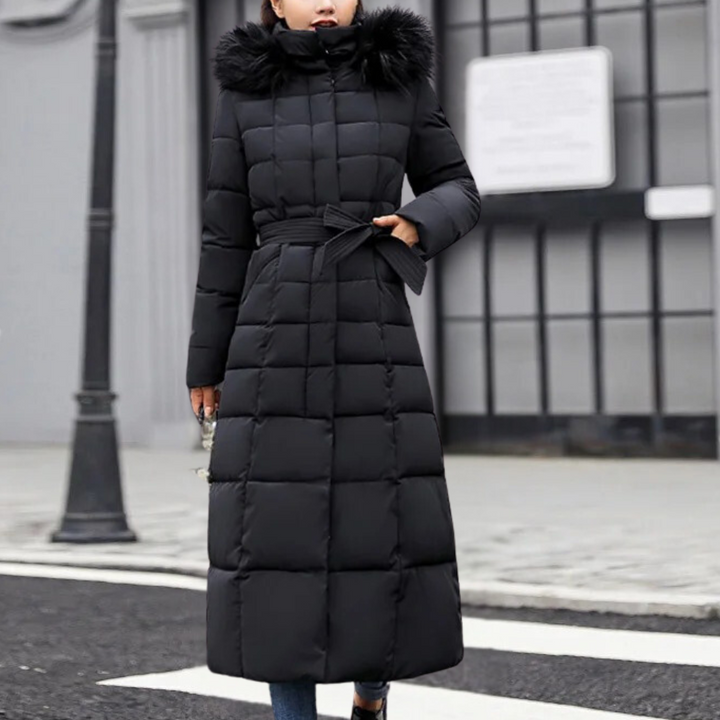 Warm Winter Coat for Women - Isabelle-Black-XS-Nora Luxe