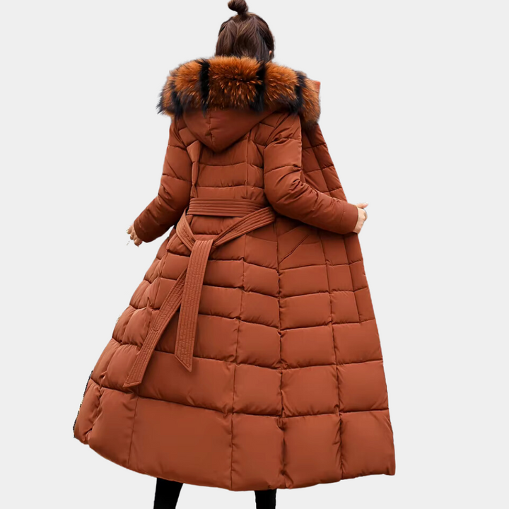 Warm Winter Coat for Women - Isabelle-Green-XS-Nora Luxe
