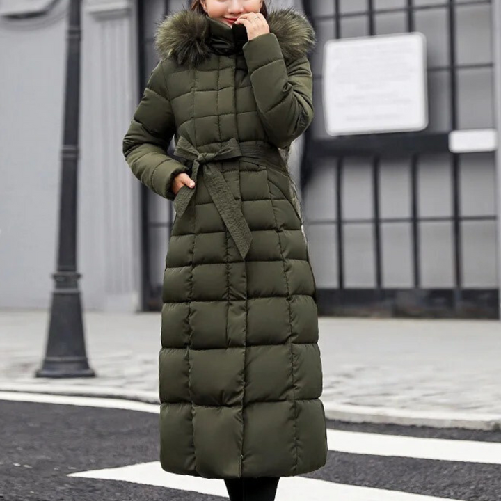 Warm Winter Coat for Women - Isabelle-Green-XS-Nora Luxe