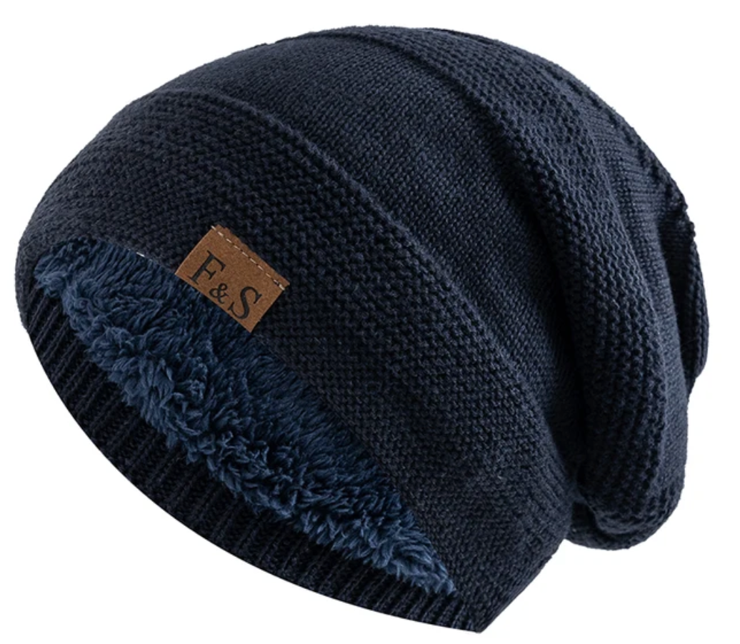 Warm Winter Hat with Fleece Lining - Luna-Khaki-22.05 in - 22.83 in-Nora Luxe