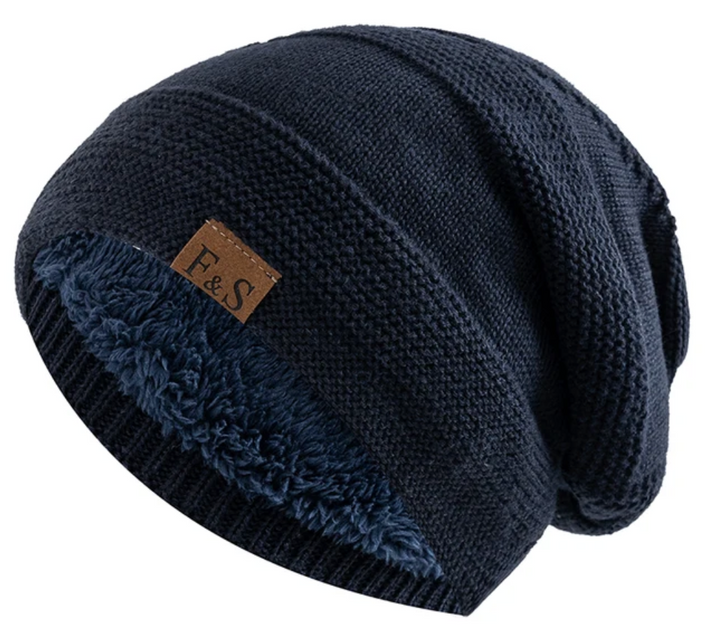 Warm Winter Hat with Fleece Lining - Luna-Khaki-22.05 in - 22.83 in-Nora Luxe