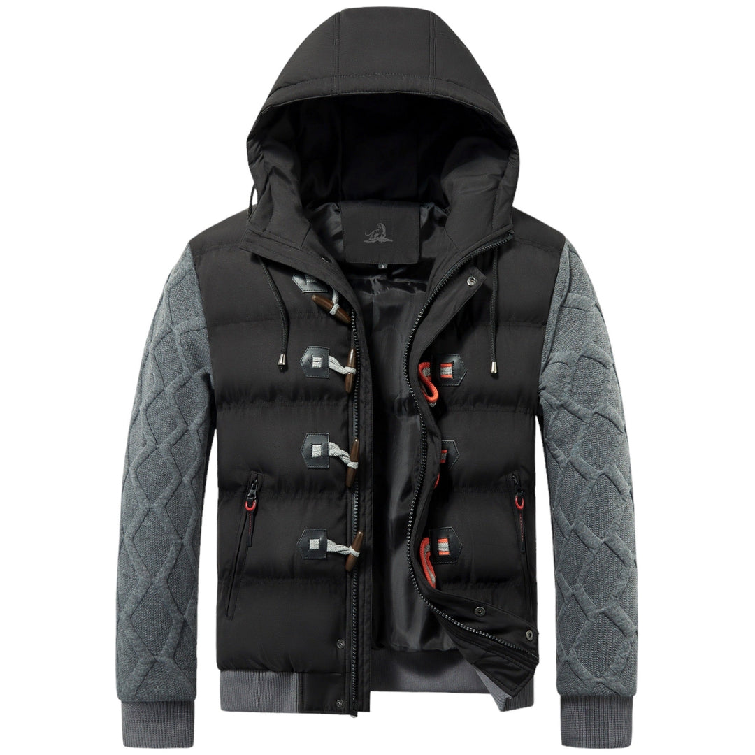 Warm Winter Jacket for Men - Thorvald-Black-S-Nora Luxe
